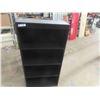 Image 2 : Modern Black 4 Tier Wooden Bookshelf11.5" x 28" x 56" 