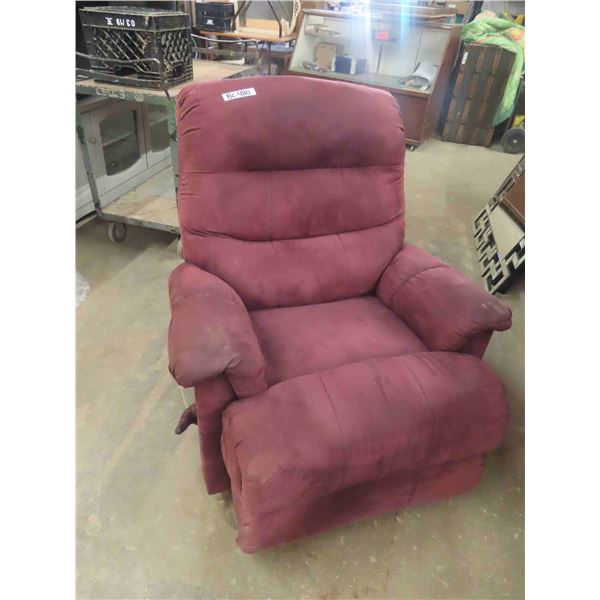 Burgundy Reclining Rocking Chair