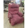 Image 1 : Burgundy Reclining Rocking Chair