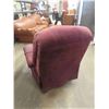 Image 4 : Burgundy Reclining Rocking Chair