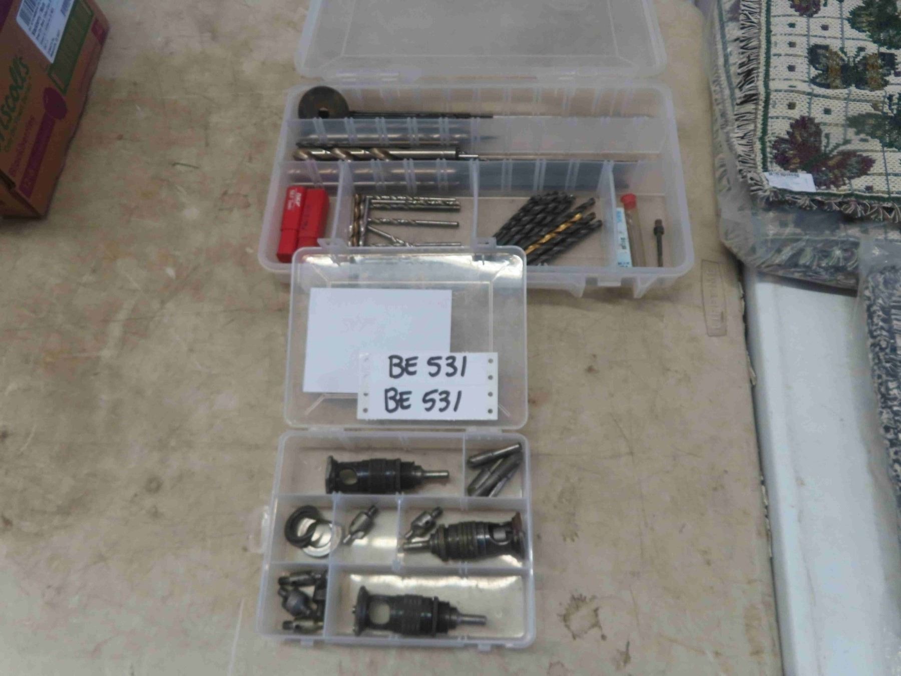 Stop Countersink Set + Assorted Drill Bits in Plastic Container