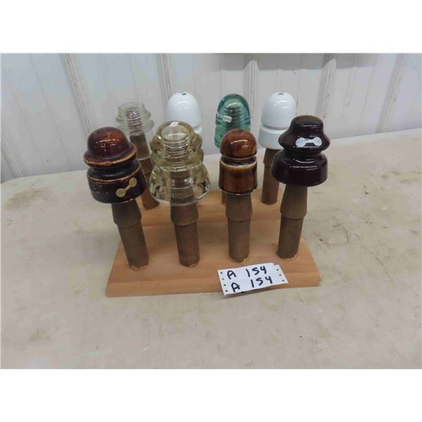 8 Insulators - some Railway On a Display