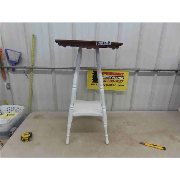 Oak Parlour Table/ Candle Stick Stand 10" x 16" x 30.5" 