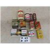 Image 1 : Spice Tins ; Baking Powder, Blue Ribbon, Nabob, Slade's, Calumet, Watkins, plus others
