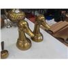 Image 2 : Brass Tea Pot, Goblets, Duck Book Ends, Nabob Spoons