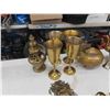 Image 4 : Brass Tea Pot, Goblets, Duck Book Ends, Nabob Spoons