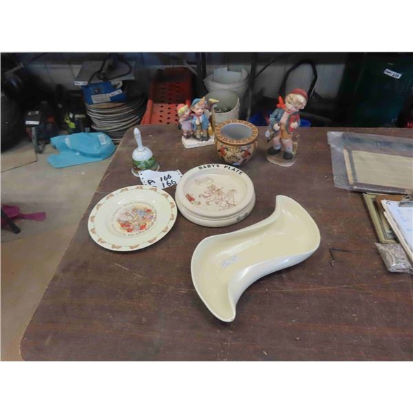 Red Wing Dish, Baby Plate, Carlton Ware, Royal Doulton Bunnykins, Ornaments, Bell