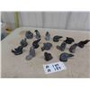 Image 1 : 15 Soapstone Style Ornaments ; Animals + Birds