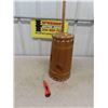 Image 6 : Wooden Butter Churn with Art Painted On 8" X 17" ( not counting plunge handle) 