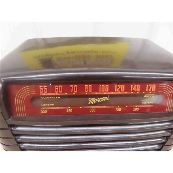 Marconi Bake Lite Radio