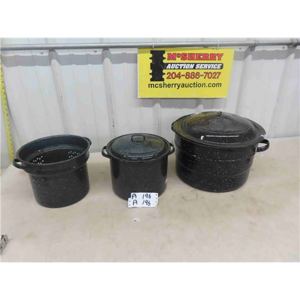 2 Canners + Strainer