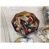 Image 7 : Sewing Notions, Scissors, Knitting Needles, Buttons, Porcelain Thimble, Thread,