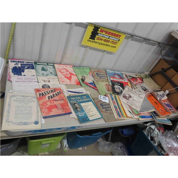 Box Full of Sheet Music