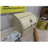 Image 4 : Vintage Metal Bread Box, Canister, 2 Drop Side Toaster, Rolling Pin 