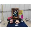 Image 1 : Mickey Mouse Velvet Picture 14" x 23" , Lava Lamp, Mickey Hat, Minnie Mouse 
