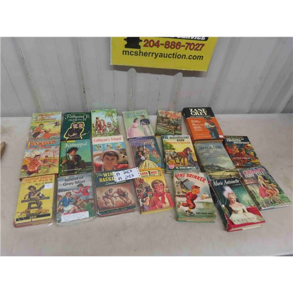 20 Hard Cover Story Books ; Tarzan, Oliver Twist, Zane Grey
