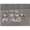 Image 1 : 9 China Tea Cups + Saucer Pairs + Cream & Sugar ; Royal Vale, Rosylyn, Royal Albert, 