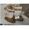 Image 6 : Moccasins, Indigenous Style Purse/ Pouch, Leather Lederhosen