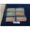 Image 1 : 1954 + 1967 Canadian Dollars Lot ; 3 Different $1 Bills + (3) $2 Bills