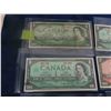 Image 2 : 1954 + 1967 Canadian Dollars Lot ; 3 Different $1 Bills + (3) $2 Bills