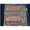 Image 4 : 1954 + 1967 Canadian Dollars Lot ; 3 Different $1 Bills + (3) $2 Bills