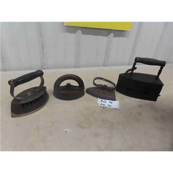 Lot of Interesting Antique Irons