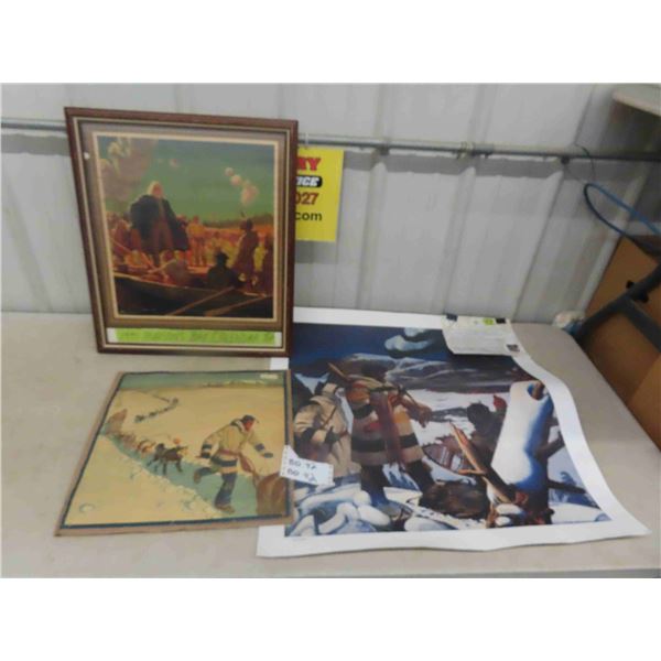 Hudson's Bay Co. Limited Edition Print Made to Celebrate 230 years in Canada 27" x 29"