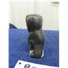 Image 3 : Vintage Inuit Soapstone Carving of Hunter Pulling Seal from Ice 3.5" Tall - Signed + 