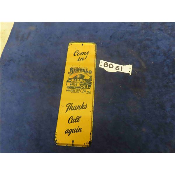 Buffalo Motor Oil Winnipeg Metal Palm Press Limited Edition #6 of 20