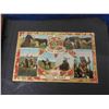 Image 2 : Vintage First Nations Hand Painted Leather Album with Vintage First Nations Postcards