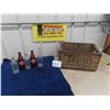 Image 1 : Rare Vintage Teem Lemon Lime Drink Wooden Crate + Vintage Coke, Pepsi, 2 