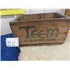Image 2 : Rare Vintage Teem Lemon Lime Drink Wooden Crate + Vintage Coke, Pepsi, 2 