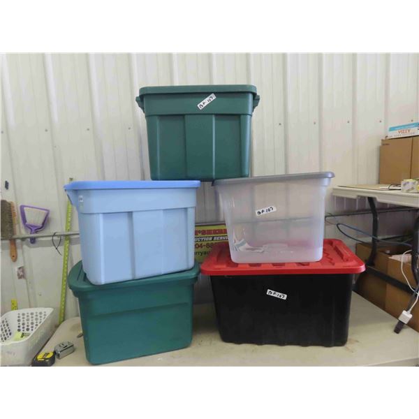 5 Storage Containers - All with Lids