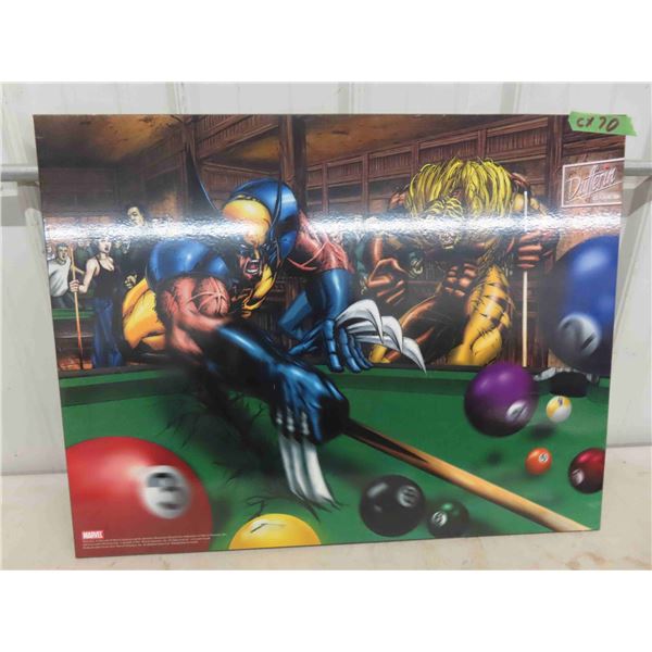 Marvel/ Dufferin Gamer Picture 24" x 31" & Christmas Lights