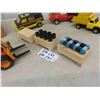 Image 5 : 5 Tonka Toys ; Forklift, Crane Truck, Van, Dump Truck, Wheel Loader