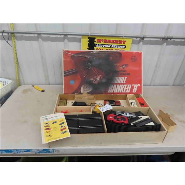 Eldon 1/32 Scale Road Race Set - Complete, 2 Car Power Train + 6 Car Skins - 