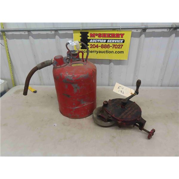 Keystone Railroad Tool Grinder + Explosion Proof Gas Can