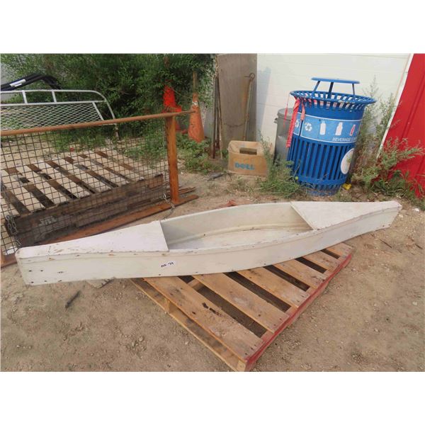 Wooden 8' Flat Bottom Canoe - Use as Display Planter or Repurpose