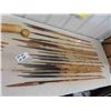 Image 2 : 32 African Tribal Speers  46" Long & 5 Throwing Knives 9" Long with Wooden