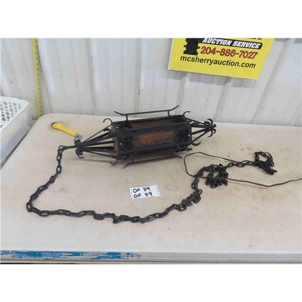 Wrought Iron Patio Swag Lamp