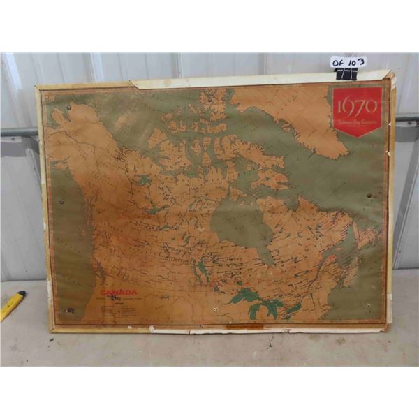 Canada Showing - The Bay, Northern Stores Hudson's Bay Co. 26.5" x 36"