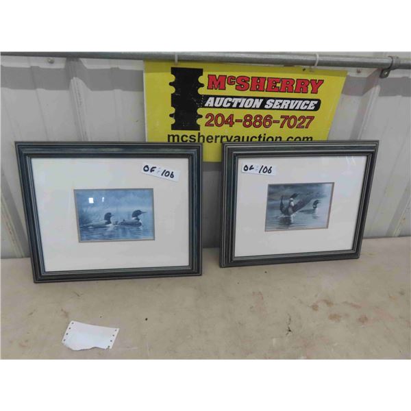 2 Framed Prints by Don Li-Leger 13" x 16" 