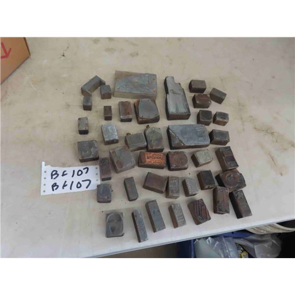  40 Old Printing Presses - Wood + Metal ; Words, Graphics, Advertising