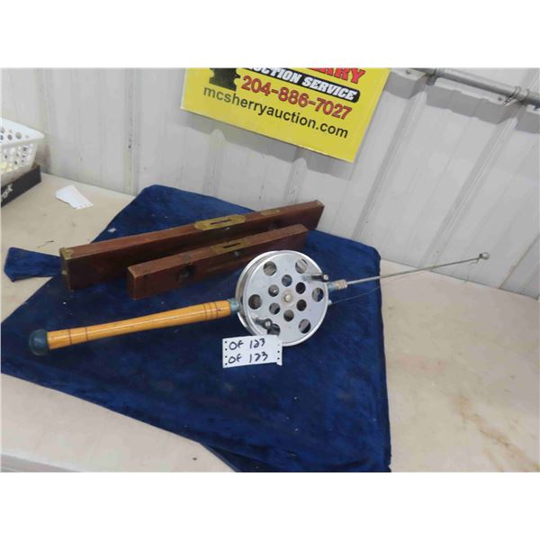 2 Wood + Brass Levels - Stanley + Edgeflight & Depression Big Game Fishing Rod