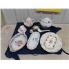 Image 1 : Various China, Tea Pots, Cup + Saucer, Soup tureen, Dishes, Trays, plus more