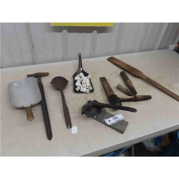 Soldering Ladle, Wood Carving Tool, Scoop. Insulators, Paddle, plus more