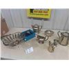 Image 1 : Silverware, Tea Pots, Goblets, Basket, plus more