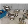 Image 3 : Silverware, Tea Pots, Goblets, Basket, plus more