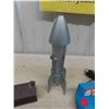 Image 3 : Mechanical Rocket Bank Vanity, Metal Church Bank, Namco Pacman Control, Pogs, 