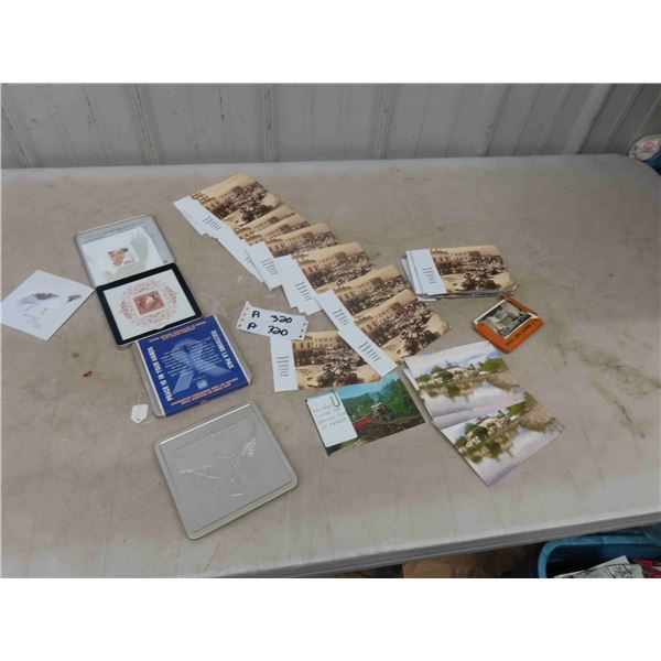 Post Cards - Mainly Stonewall, 3 Canada Military Stamps, 3 Ernst Heinrichsen Ornaments